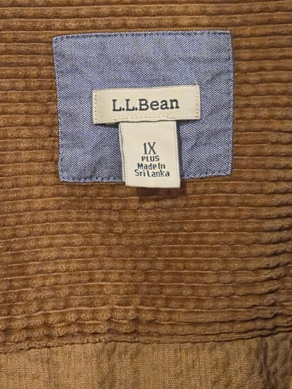L.L. Bean Men’s Corduroy Overshirt Jacket - Brown - Picture 2 of 7